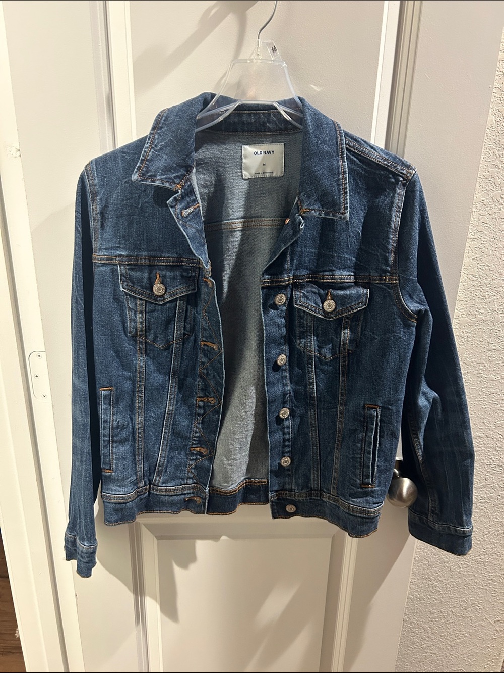 Old Navy Blue Denim Jacket with Button-Front